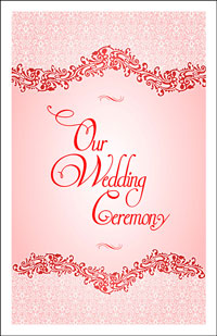 Wedding Program Cover Template 4F - Graphic 8